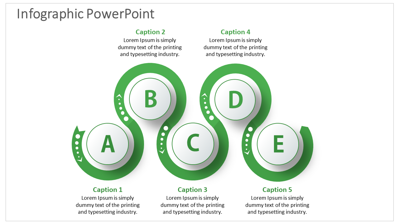 infographic powerpoint-Green